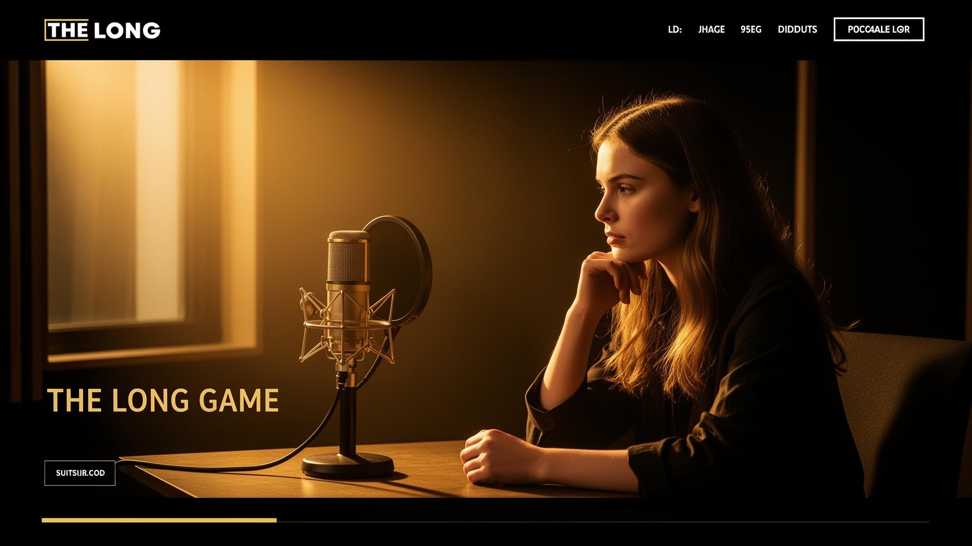 The Long Game podcast studio